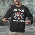 Go Away I'm Reading Book Reader Cute Fox Loves Books Unisex Sweatshirt