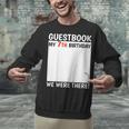 Guestbook 7th Birthday 7 Year Old Born 2018 Bday Unisex Sweatshirt