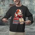Guinea Pig Reading Books Matching Bookworm Readers Librarian Unisex Sweatshirt