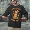 Halloween Fully Booked This Fall Book Ginger Cat Reading Unisex Sweatshirt Halloween Fully Booked This Fall Book Ginger Cat Reading Unisex Sweatshirt