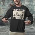 Hot Pin Up Girl Comic Book Vintage Reading Is Sexy Unisex Sweatshirt Hot Pin Up Girl Comic Book Vintage Reading Is Sexy Unisex Sweatshirt