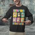 HUGvyn Happy 100 Days Of School Teacher Goose Preppy Books Unisex Sweatshirt