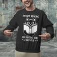 I’m Not Reading I’m Judging You Silently Fun Cat Book Lover Unisex Sweatshirt