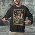 The Introvert Skeleton Tarot Card Coffee Book Lover Unisex Sweatshirt