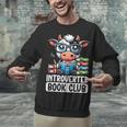 Introverted Book Club Reading Lover Cow Unisex Sweatshirt Introverted Book Club Reading Lover Cow Unisex Sweatshirt