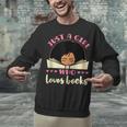 Just a Girl Who Loves Books African American Book Nerd Lover Unisex Sweatshirt