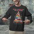 Just a Girl Who Loves Books All Booked For Christmas Unisex Sweatshirt Just a Girl Who Loves Books All Booked For Christmas Unisex Sweatshirt