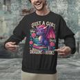 Just a Girl Who Loves Dragons And Books Dragon Unisex Sweatshirt
