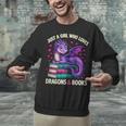 Just a Girl Who Loves Dragons And Books Reading Unisex Sweatshirt Just a Girl Who Loves Dragons And Books Reading Unisex Sweatshirt