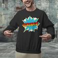 Kids Boys Benjamin Name Personalized Superhero Comic Book Unisex Sweatshirt