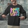 Library Book Fair Vibe Tie Dye School Reading Nostalgic Unisex Sweatshirt
