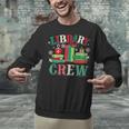 Library Crew Book Lovers Reader Teacher Librarian Christmas Unisex Sweatshirt