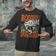 Library Halloween Book Lover Ghost With Books Unisex Sweatshirt