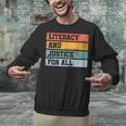 Literacy And Justice For All Stop Book Banning Banned Books Unisex Sweatshirt Literacy And Justice For All Stop Book Banning Banned Books Unisex Sweatshirt