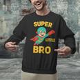 Little Cute Superhero Brother Comic Book Baby Bro Unisex Sweatshirt