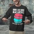 Macaroons Dessert Antisocial Introvert Pastries Food Lover Unisex Sweatshirt