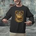 The Magic Of Books Vintage Style Reading Lover Cat & Tea Unisex Sweatshirt