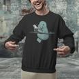 Manatee Reading Book Bookworm Manatees Ocean Animal Lover Unisex Sweatshirt