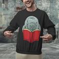 Manatee Reading Books Sea Animal Manatee Unisex Sweatshirt