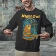 Night Owl Cozy Reading Tea Coffee Lover Bookworm Cute Unisex Sweatshirt