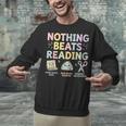 Nothing Beats Reading Book Librarian Across America Kids Unisex Sweatshirt