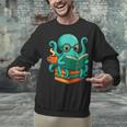 Octopus Reading Book Reading Bookworm Reader Unisex Sweatshirt