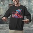 Octopus Reading Book Kraken Book Lover Unisex Sweatshirt