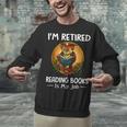 Owl I'm Retired Reading Books Is My Job Unisex Sweatshirt