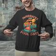 Paperbacks And Pool Days Flamingo Reading Summer Vibes Books Unisex Sweatshirt