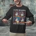 Penguin Love Reading And Penguins Child Book Lover Unisex Sweatshirt