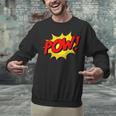 POW -Adults Kids Comic Book Cartoon Pop Art Novelty Sarcastic Unisex Sweatshirt POW -Adults Kids Comic Book Cartoon Pop Art Novelty Sarcastic Unisex Sweatshirt