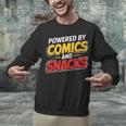 Powered By Comics And Snacks Comic Book Lover Unisex Sweatshirt Powered By Comics And Snacks Comic Book Lover Unisex Sweatshirt