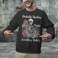 Probably Reading Something Unholy Book Lovers Unisex Sweatshirt