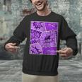 Purple Comic Book Purple Color Graphic Unisex Sweatshirt