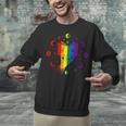 Rainbow Book With Stars And Moon Phases Gay Pride LGBT Unisex Sweatshirt