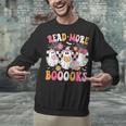 Read More Books Ghosts Reading Book Teacher Halloween Unisex Sweatshirt