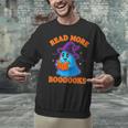 Read More Books Halloween Book Cute Ghost Reading Teaching Unisex Sweatshirt