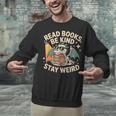 Read Books Be Kind Stay Weird Book Dragon Skeleton Reading Unisex Sweatshirt Read Books Be Kind Stay Weird Book Dragon Skeleton Reading Unisex Sweatshirt