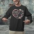 Read Your Heart Out Valentines Teacher Reading Book Lover Unisex Sweatshirt