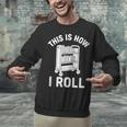 Reader Librarian Library This Is How I Roll Book Cart Meme Unisex Sweatshirt