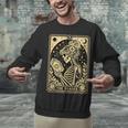 The Reader Tarot Card Book Lover Skeleton Reading Book Unisex Sweatshirt