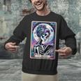 The Reader Tarot Card Reading Skeleton Skull Book Lover Unisex Sweatshirt