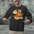Reading Dragon Book Lover Bookworm Reader Unisex Sweatshirt