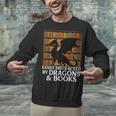 Reading Dragon Easily Distracted By Dragons And Books Unisex Sweatshirt
