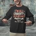Reading And Motorcycle Life For Bikers Who Love Books Unisex Sweatshirt