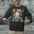Reading Is Otterly Fun Sea Otter Book Lover Bookworm Unisex Sweatshirt