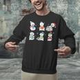 Reading Snowman Christmas Book Lovers Bookworm Librarian Unisex Sweatshirt