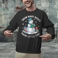 Reading Snowman So Many Books Christmas Books Readers Unisex Sweatshirt