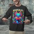 Readsalotl Axolotl Book Lovers Axolotls Unisex Sweatshirt