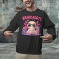Readsolotl Pink Kawaii Axolotl Book Lover Reading Unisex Sweatshirt Readsolotl Pink Kawaii Axolotl Book Lover Reading Unisex Sweatshirt